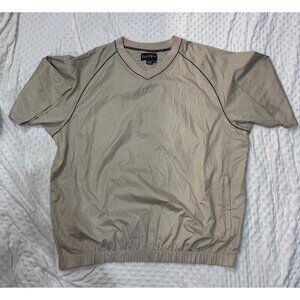 NEW FootJoy FJ Jacket Mens  Khaki Golf Windbreaker Pullover Pocket Conceal XXL